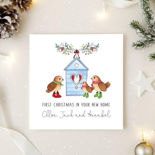 Personalised First Christmas in your New Home Card