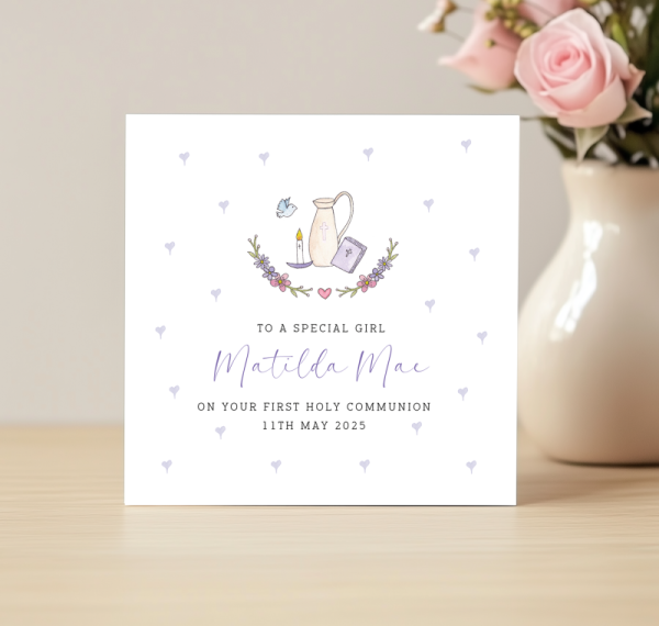 Personalised First Holy Communion Card