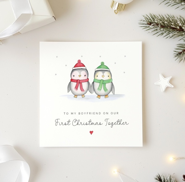 Personalised First Christmas Together Card