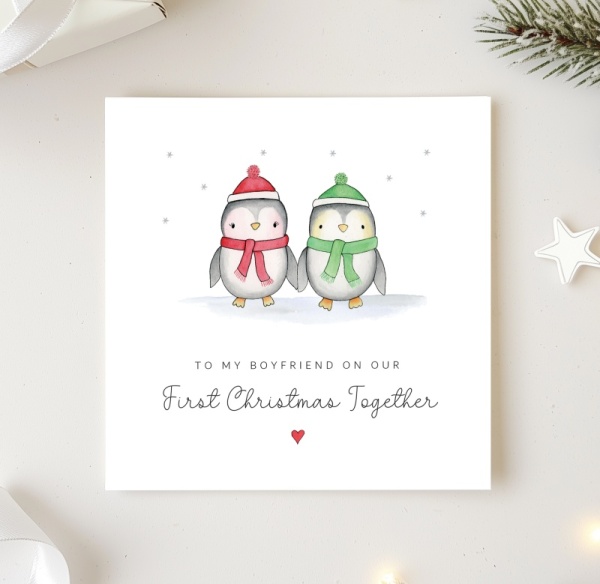 Personalised First Christmas Together Card