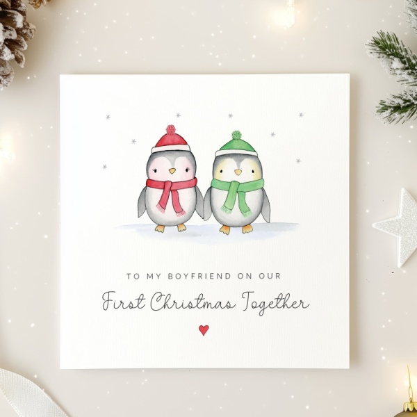 Personalised First Christmas Together Card