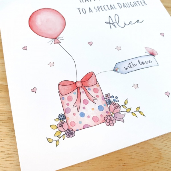 Personalised Birthday Card - Daughter, Mum, Granddaughter, Sister, Friend