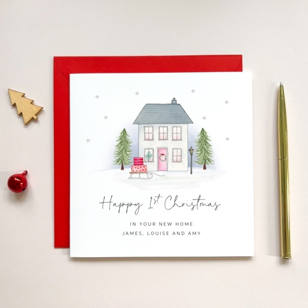 Personalised Christmas Card Packs - Family Home