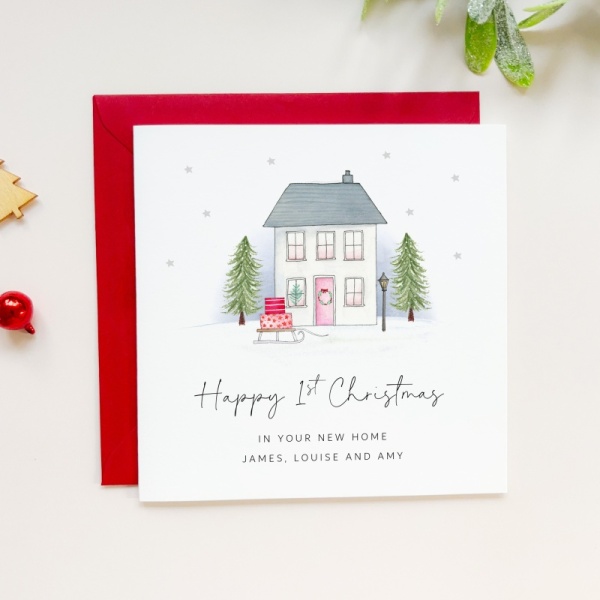 Personalised Christmas Card Packs - Family Home