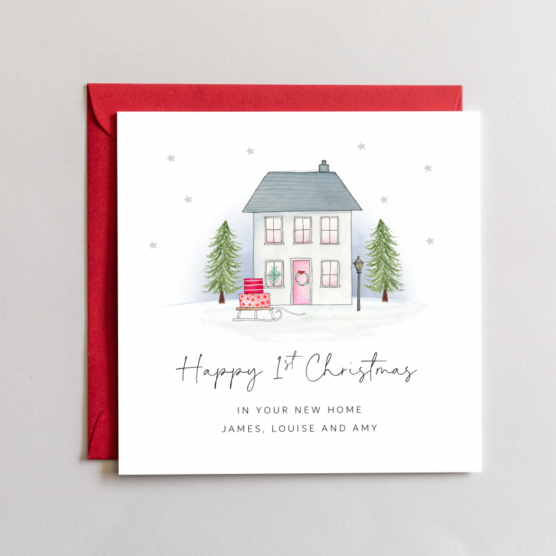 First Christmas In Your New Home Christmas Card - House - Just For ...