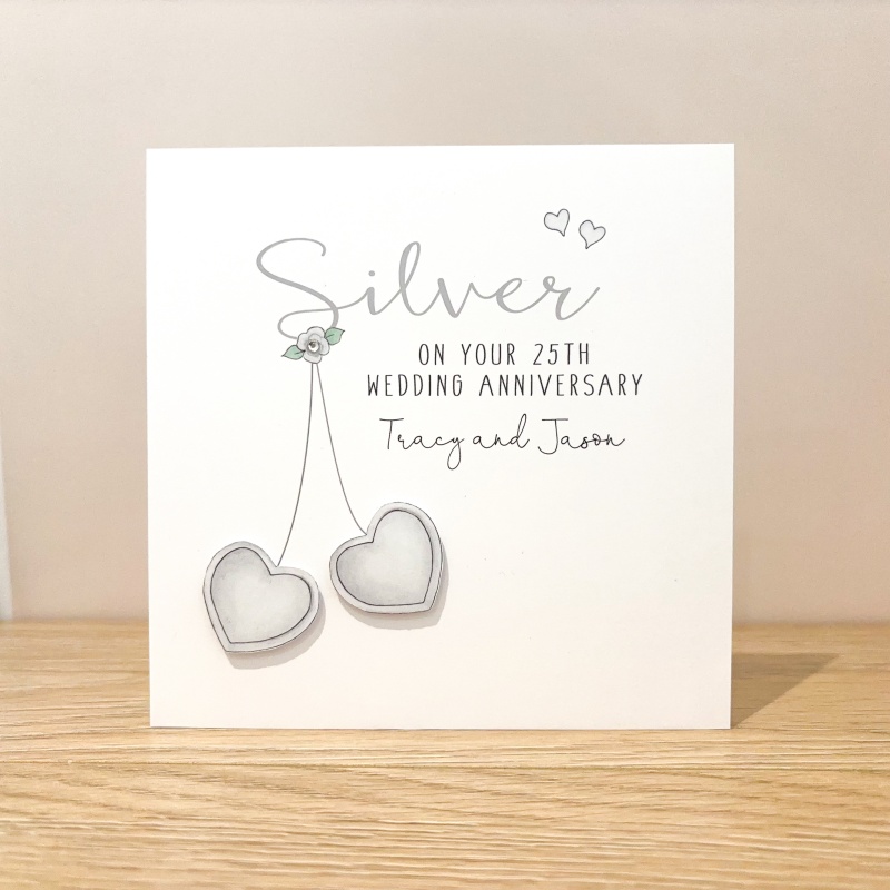 25th offers Wedding Anniversary Personalised Card