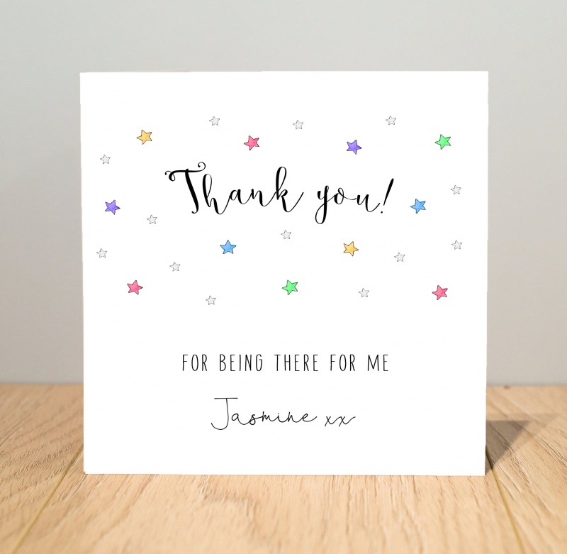 Personalised Thank You Card Just For Cards Greetings Cards