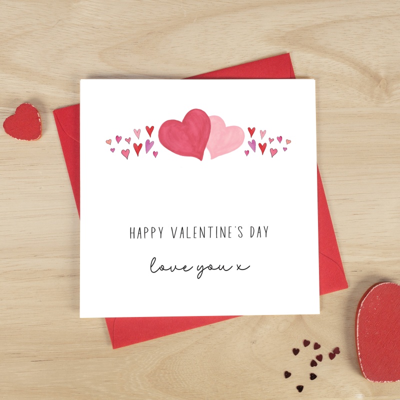 Valentine's Day Card - Lots of Hearts