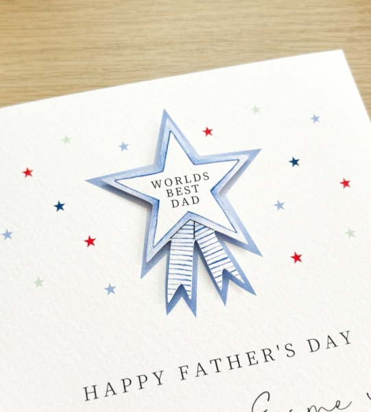 Personalised Father's Day Card - Worlds Best Dad